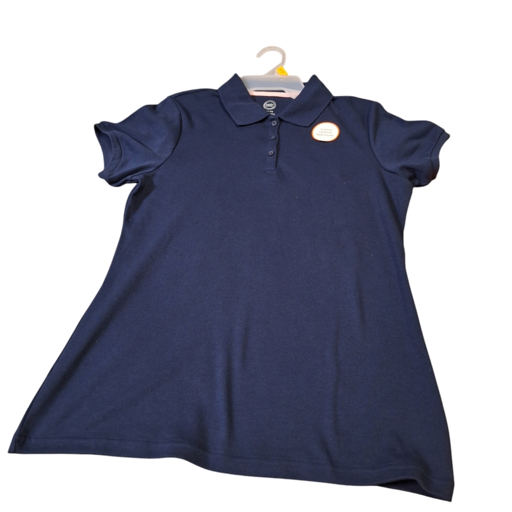 NWT  Junior Shirts L 11-13 Juniors Wonder Nation Navy White